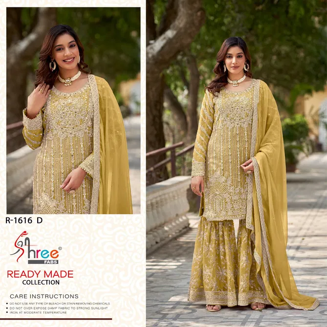 R 1616 By Shree Fabs Chiffon Pakistani Readymade Suits Wholesalers In Delhi